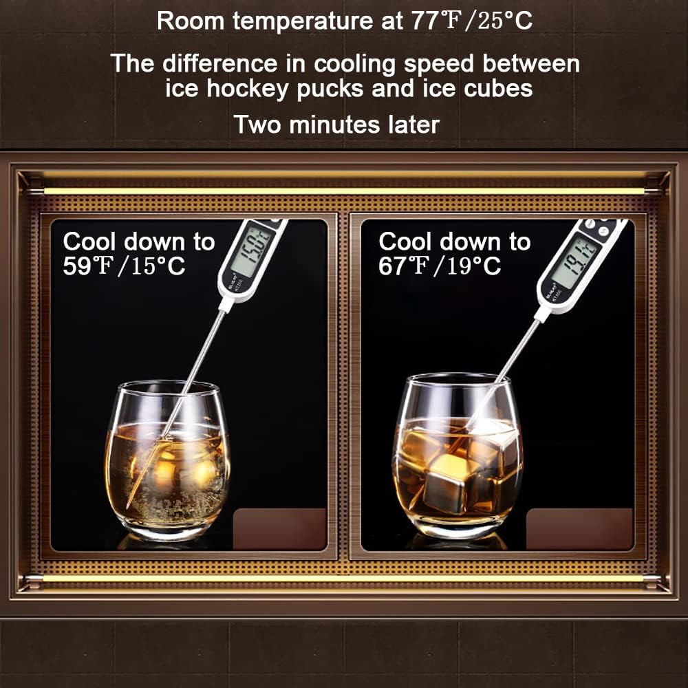 Whiskey Balls Reusable Stainless Steel Metal Ice Sphere Cubes, image size:1000x1000