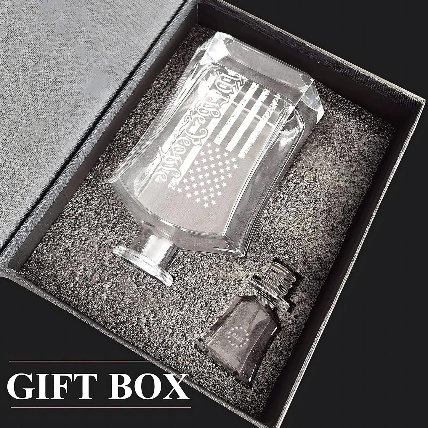 Whiskey Decanter Set with 2 Glasses