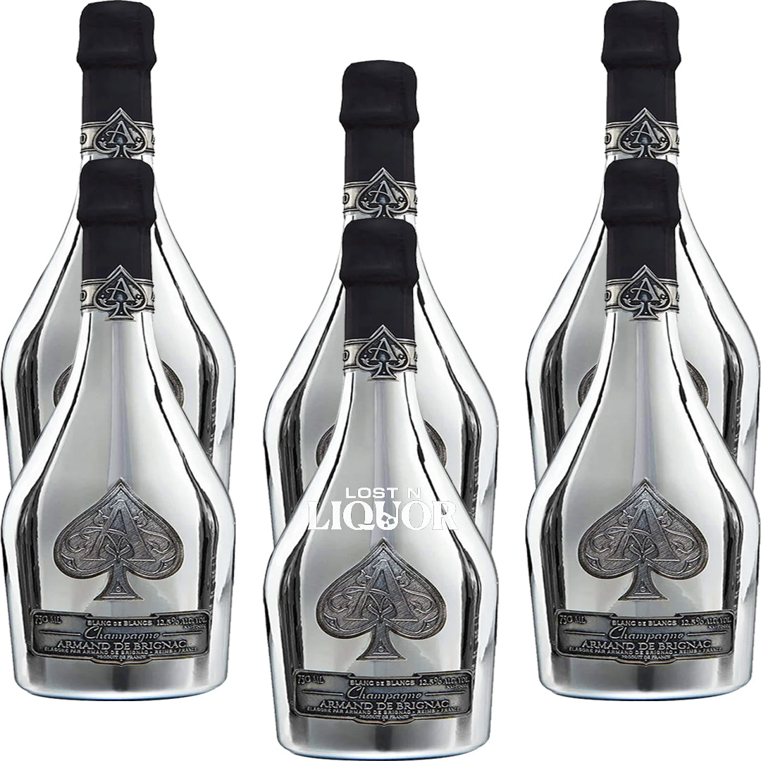 Armand De Brignac Ace of Spades Silver Blanc de Blanc Champagne_LostNLiquor.com