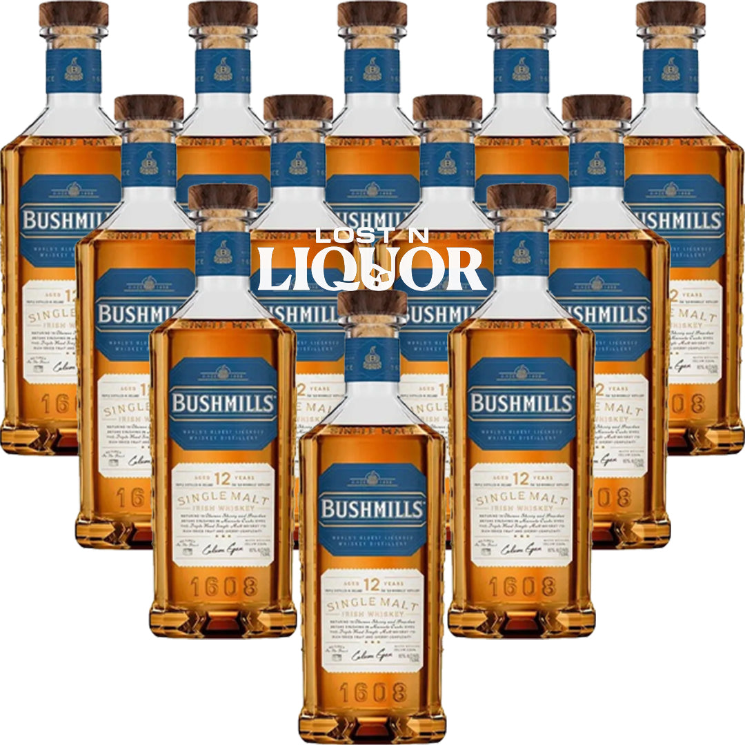 Bushmills 12 Year Old Single Malt Irish Whiskey_LostNLiquor.com