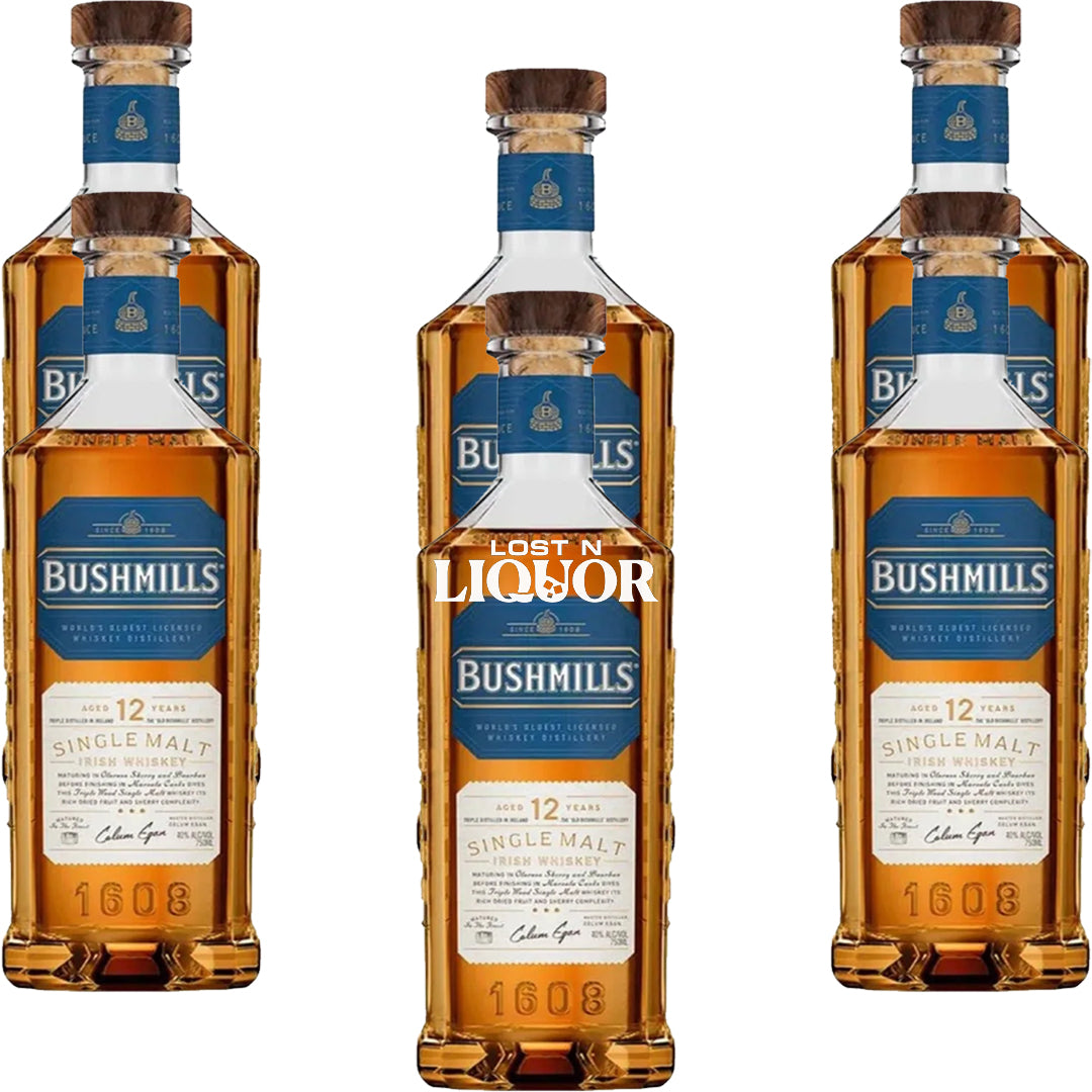 Bushmills 12 Year Old Single Malt Irish Whiskey_LostNLiquor.com