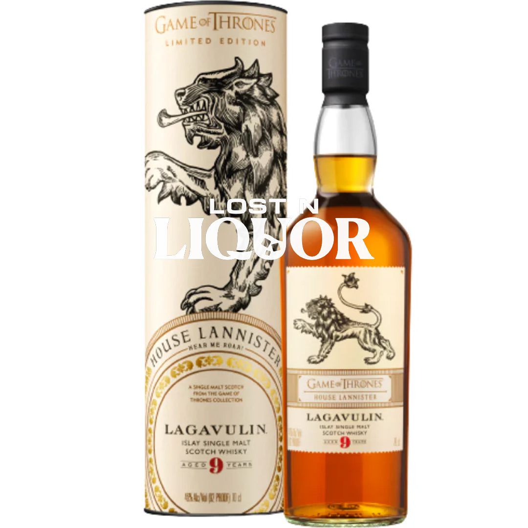 Game of Thrones House Lannister Lagavulin 9 Year Islay Single Malt Scotch Whisky_LostNLiqour.com