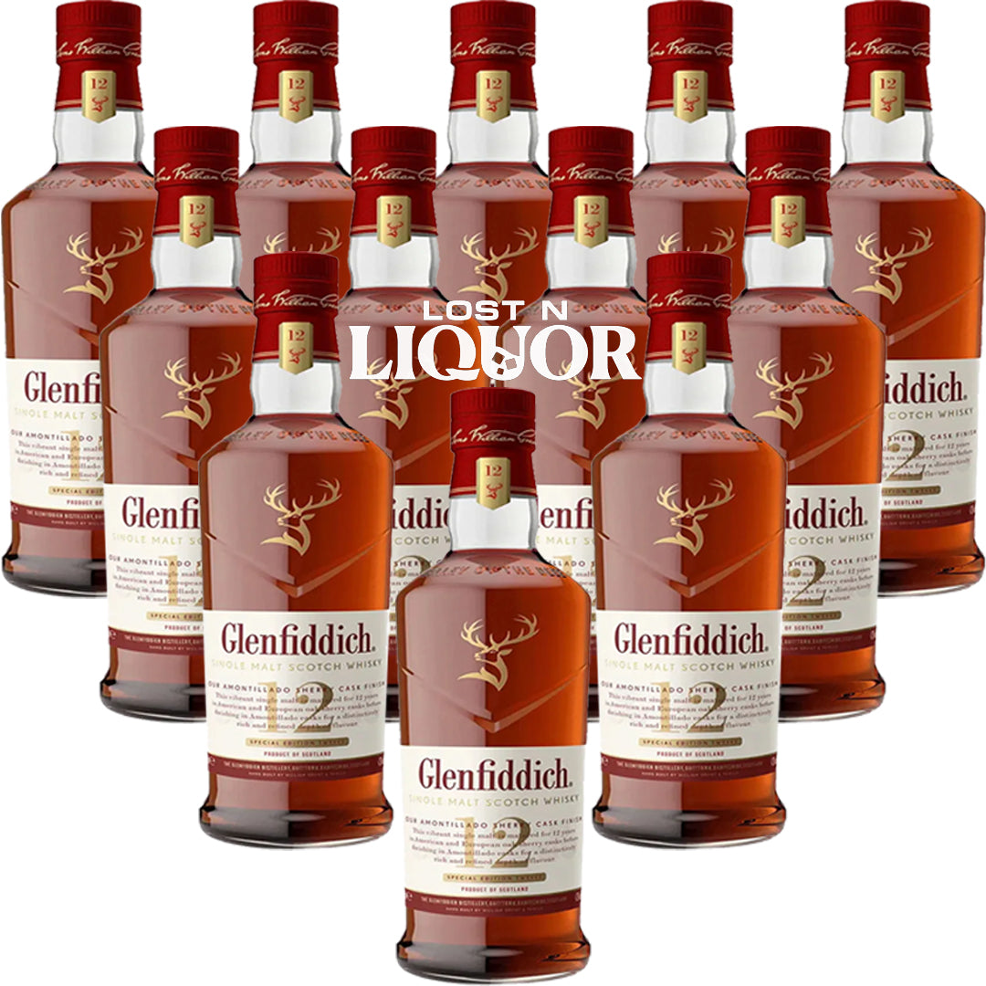 Glenfiddich 12 Year Sherry Cask Single Malt Scotch Whisky_LostNLiquor.com