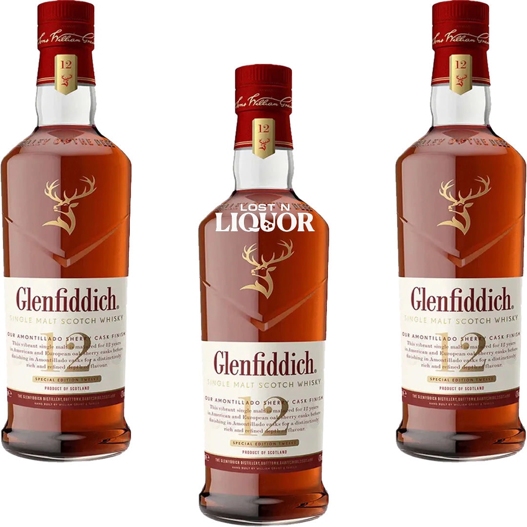 Glenfiddich 12 Year Sherry Cask Single Malt Scotch Whisky_LostNLiquor.com