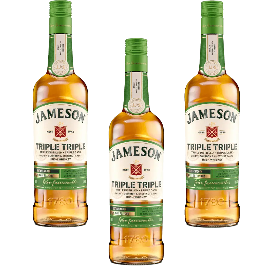 Jameson Triple Triple Irish Whiskey Triple Distilled