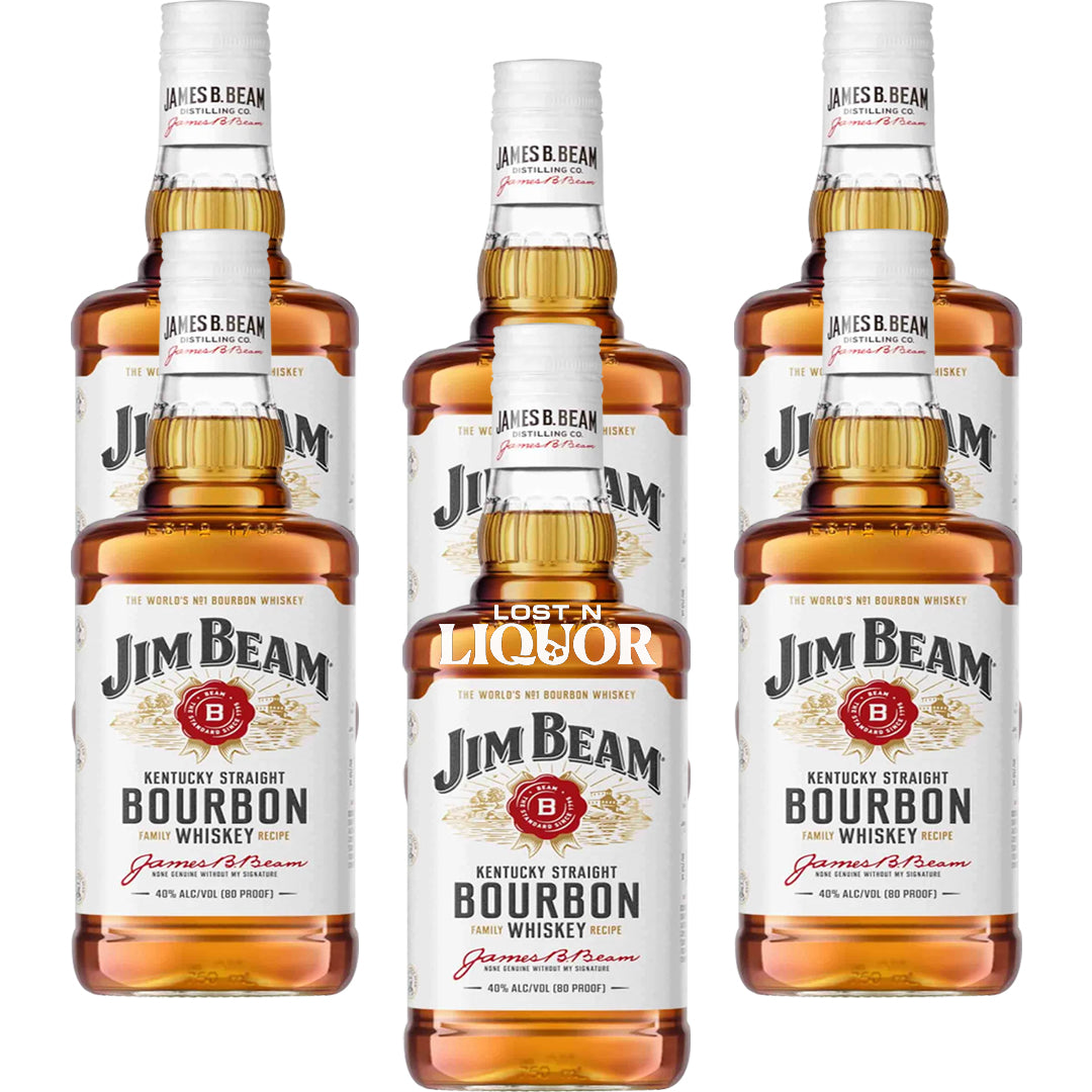 Jim Beam Kentucky Straight Bourbon Whiskey (1.75L) – Lost N Liquor