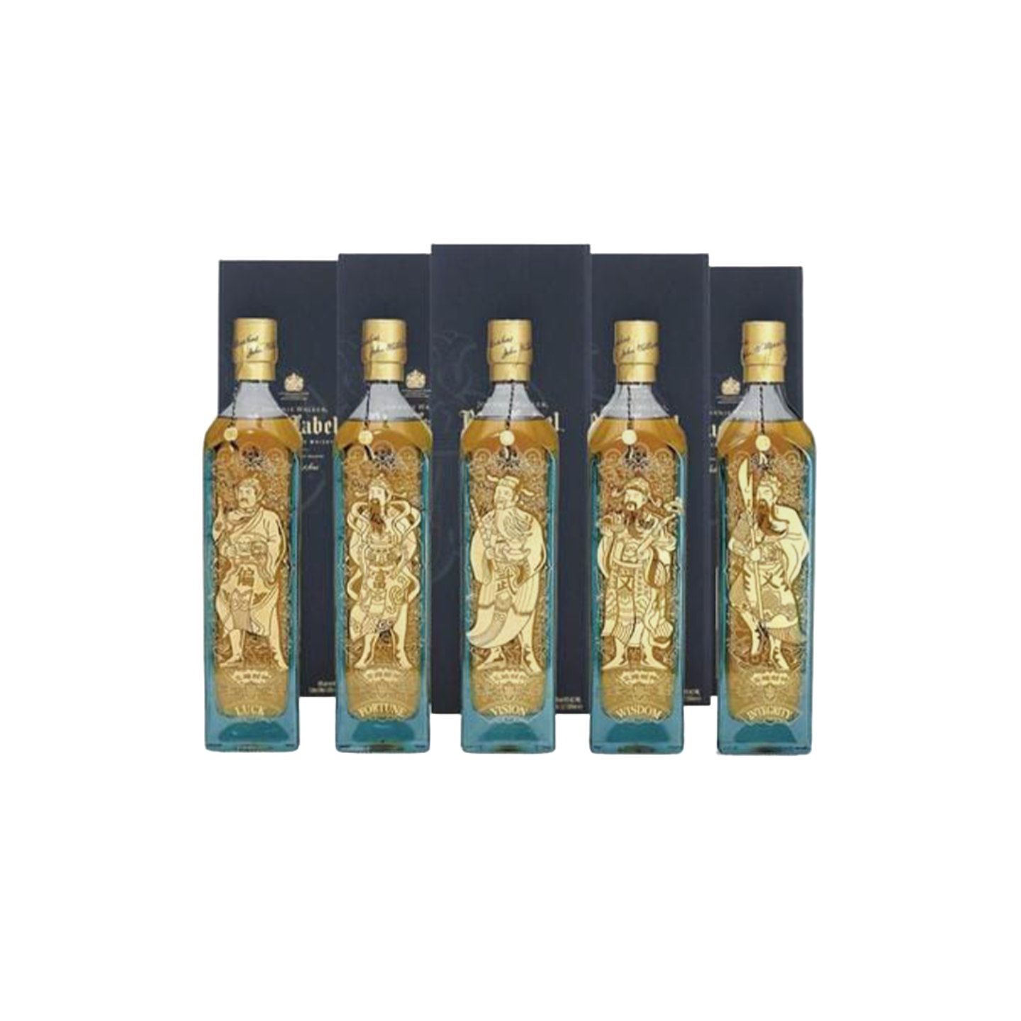 Johnnie Walker Blue Label 5 Gods of Wealth Bundle – Lost N Liquor