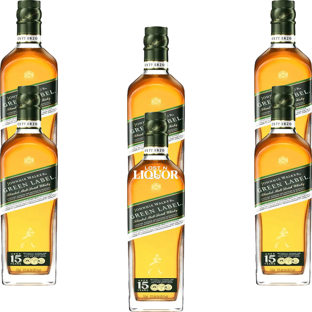 Johnnie Walker Green Label 15 Year Blended Scotch Whisky – Lost N