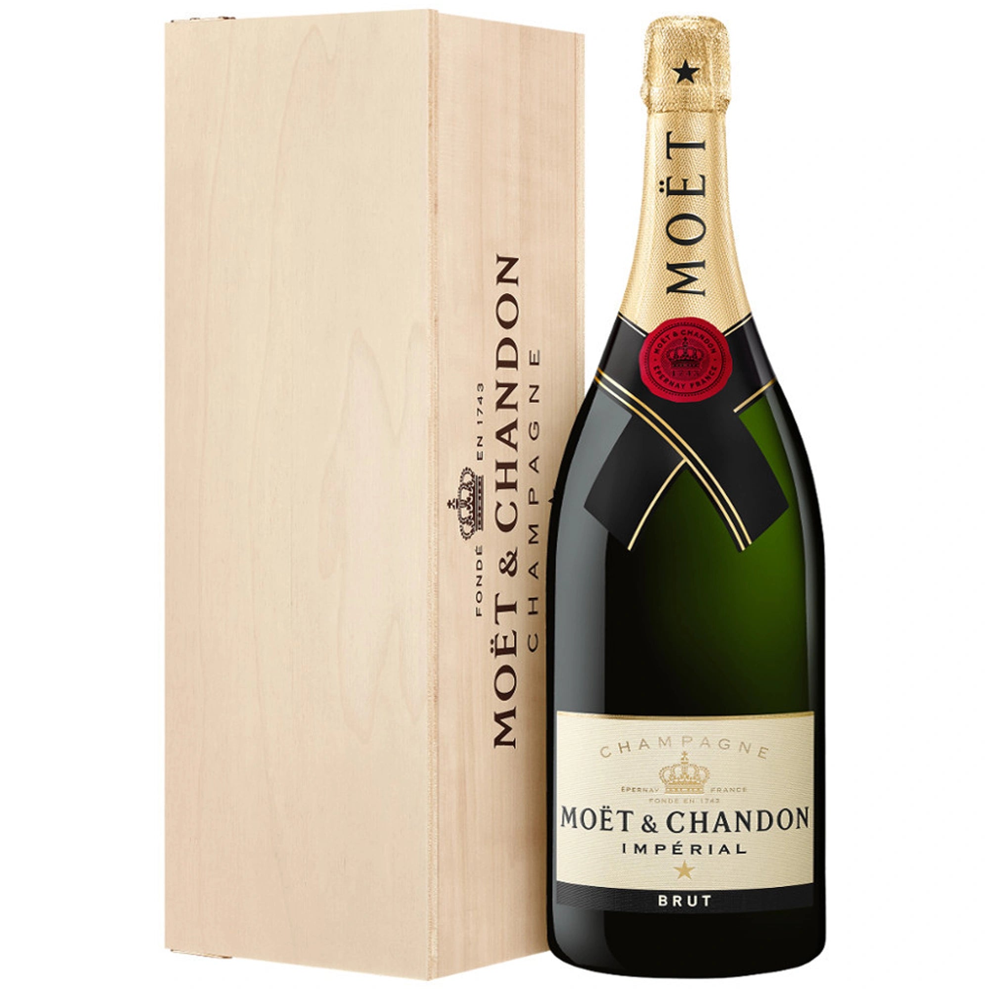 Moet & Chandon Champagne Brut Imperial Wood Box (3L) – Lost N