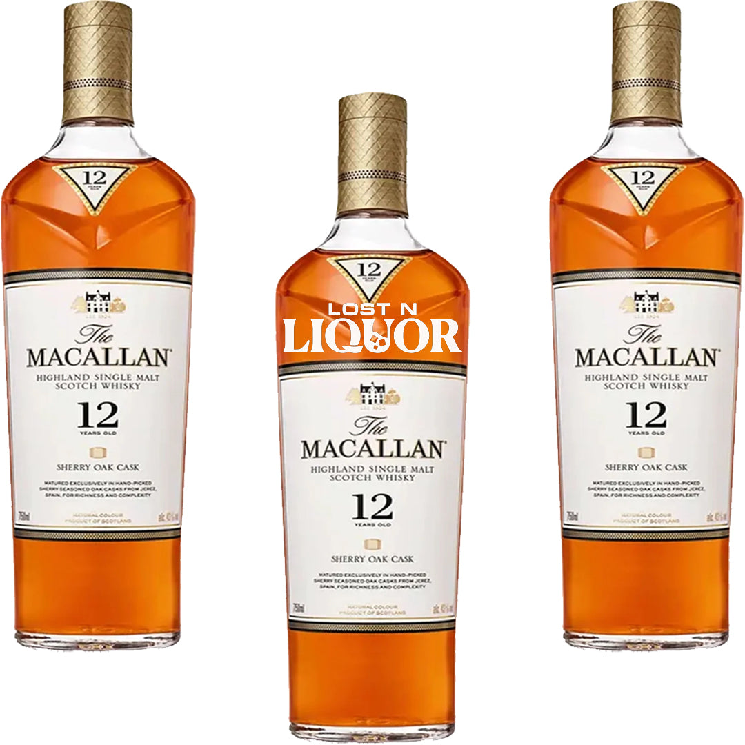 The Macallan 12 Year Sherry Oak Cask Highland Single Malt Scotch