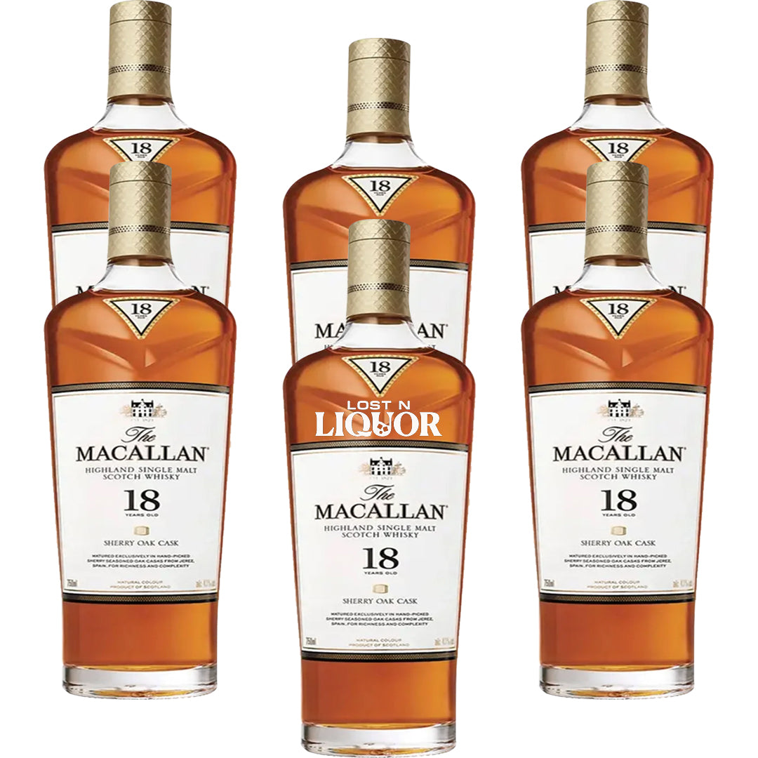 The Macallan 18 Year Sherry Oak Cask Highland Single Malt Scotch