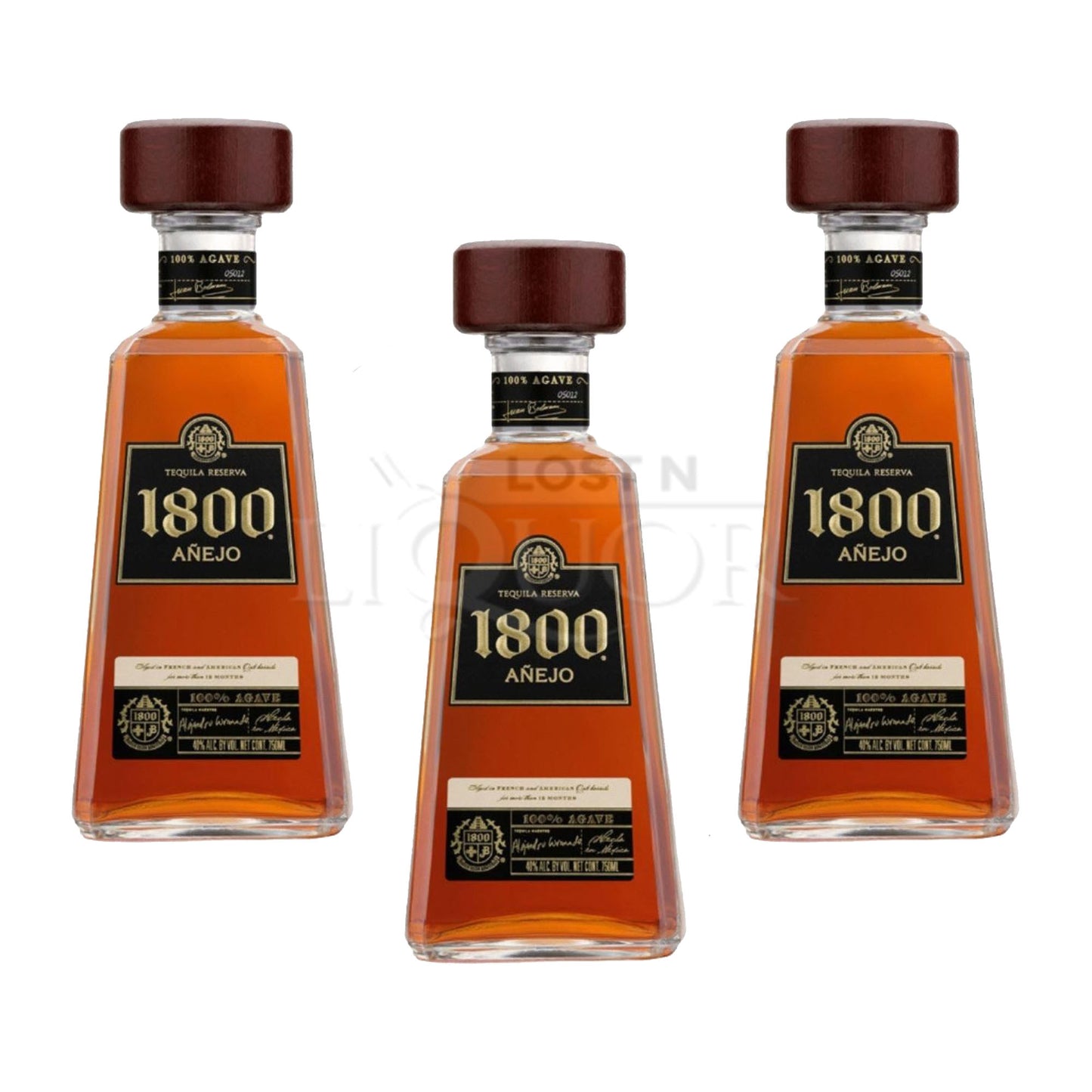 1800 Añejo Tequila - Aged Excellence - Mature & Complex Taste Profile - 750ML | 38% ABV - Tequila Mastery