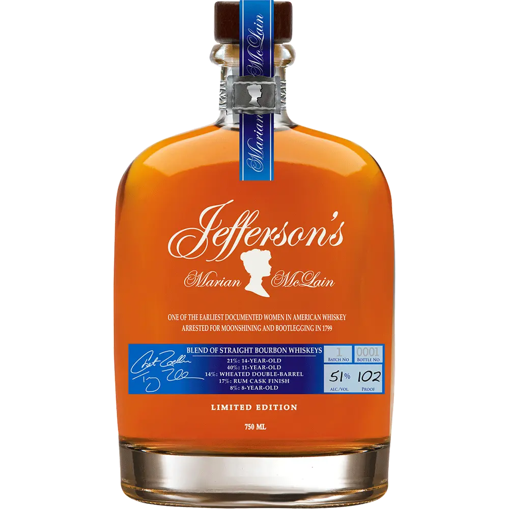 Jefferson's Marian Mclain Limited Edition Bourbon Whiskey