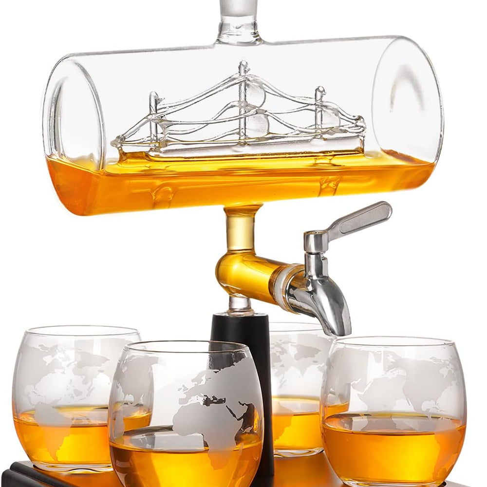 
                      
                        Whiskey Globe Decanter, Gifts for Men/Dad, Anniversary Birthday Gift 1000ml
                      
                    