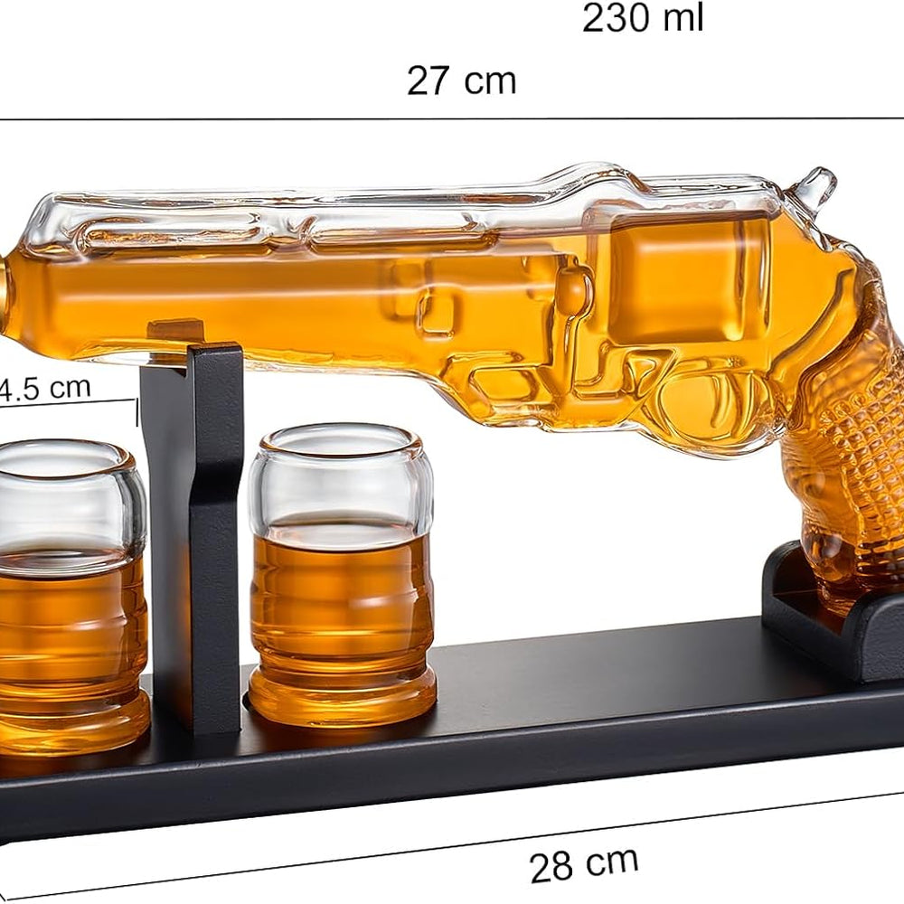 
                      
                        Pistol-Shaped Whiskey Decanter Set with Shot Glasses
                      
                    