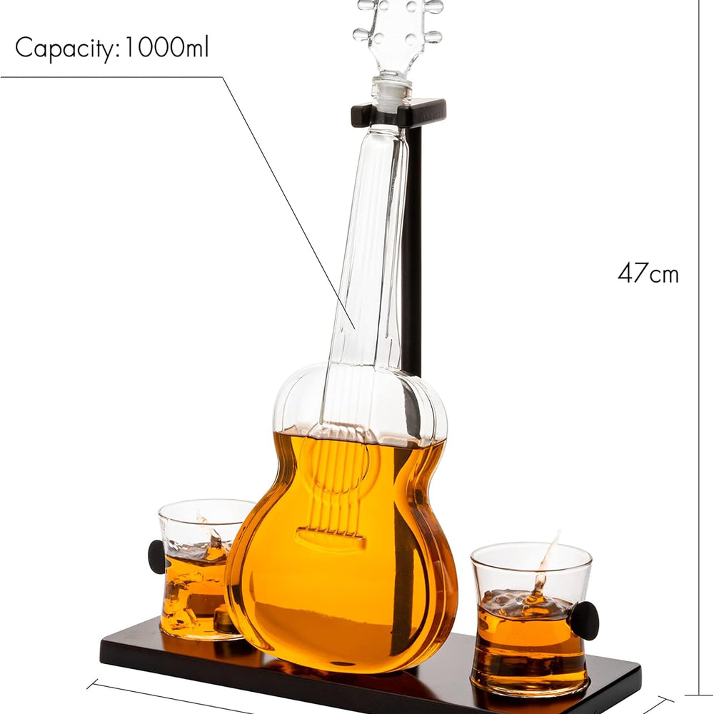 
                      
                        Guitar Whiskey Glass Decanter Whiskey Music Lover & Guitar Player 1000ML
                      
                    