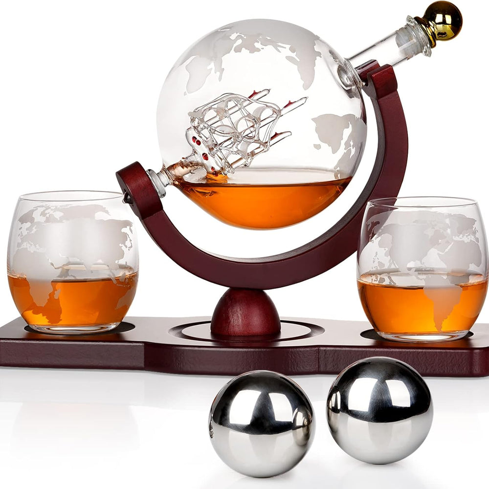 
                      
                        Whiskey Globe Decanter, Gifts for Men/Dad, Anniversary Birthday Gift 1000ml
                      
                    