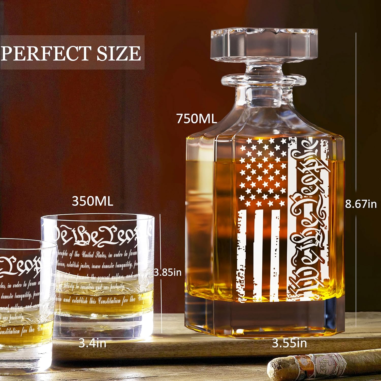 Whiskey Decanter Set with 2 Glasses – Lost N Liquor - Online