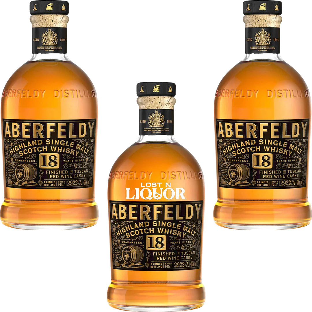 Aberfeldy 18 Year Finished In Cabernet Wine Casks Single Malt