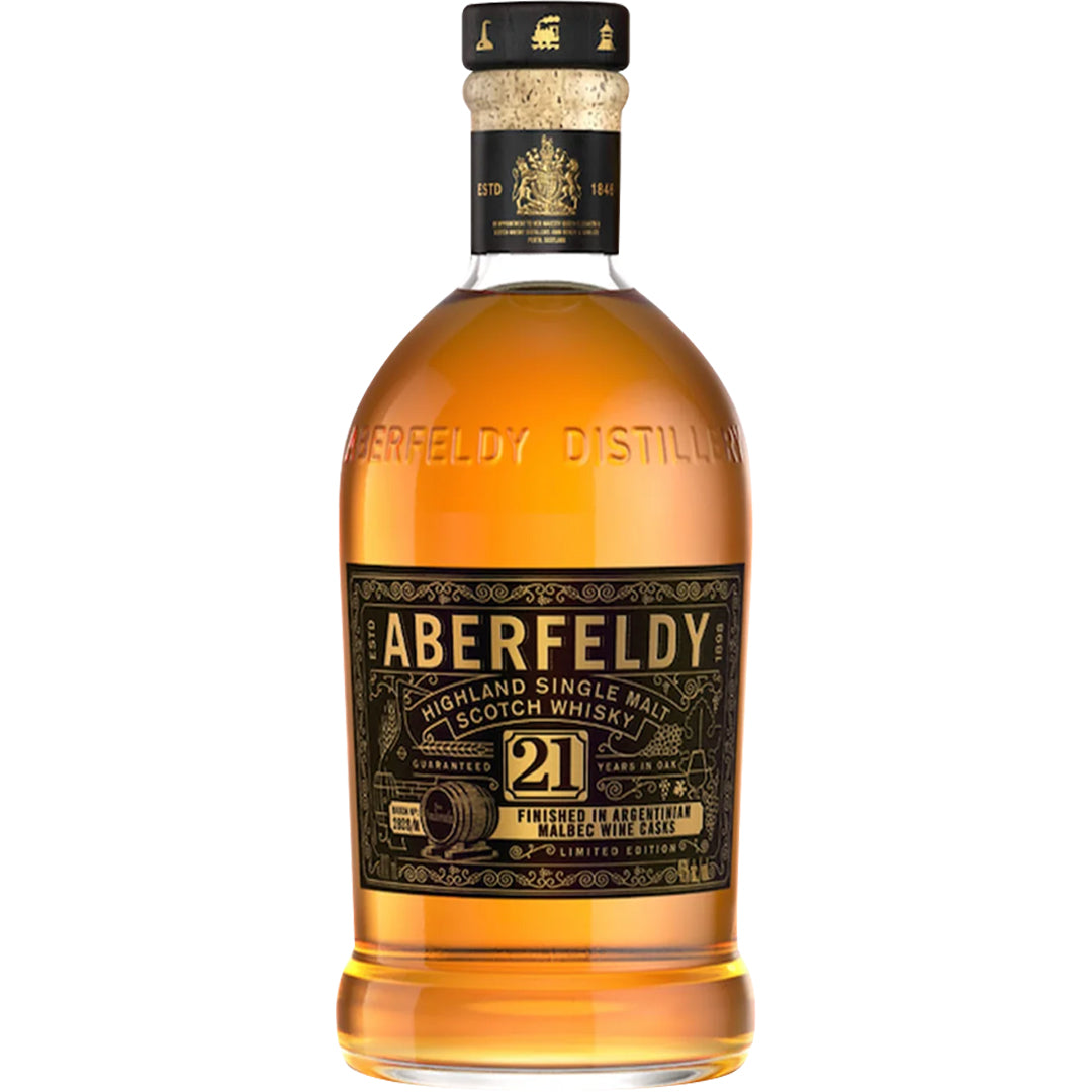 Aberfeldy 21 Year Finished In Argentinian Malbec Wine Cask Single Malt Scotch Whisky_LostNLiquor.com