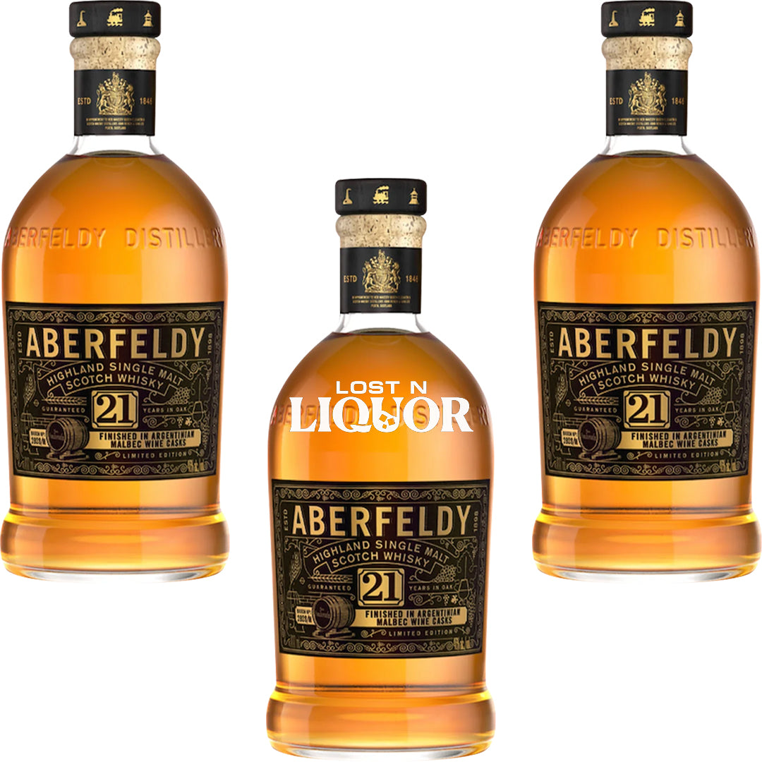 Aberfeldy 21 Year Finished In Argentinian Malbec Wine Cask Single Malt Scotch Whisky_LostNLiquor.com