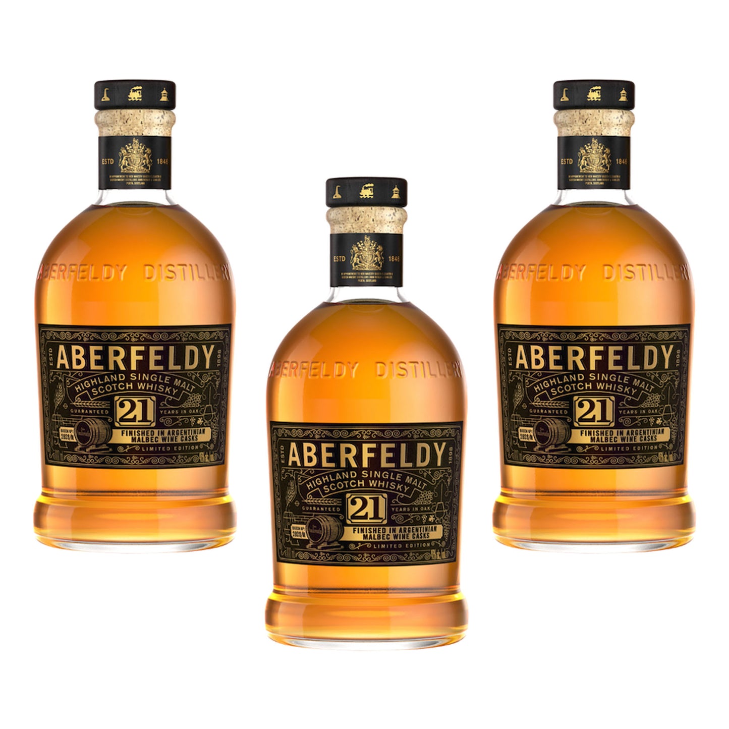 Aberfeldy 21 Year Finished In Argentinian Malbec Wine Cask Single Malt Scotch Whisky