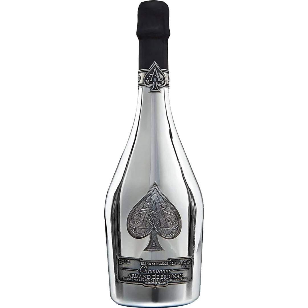 Armand De Brignac Ace of Spades Silver Blanc de Blanc Champagne_LostNLiquor.com