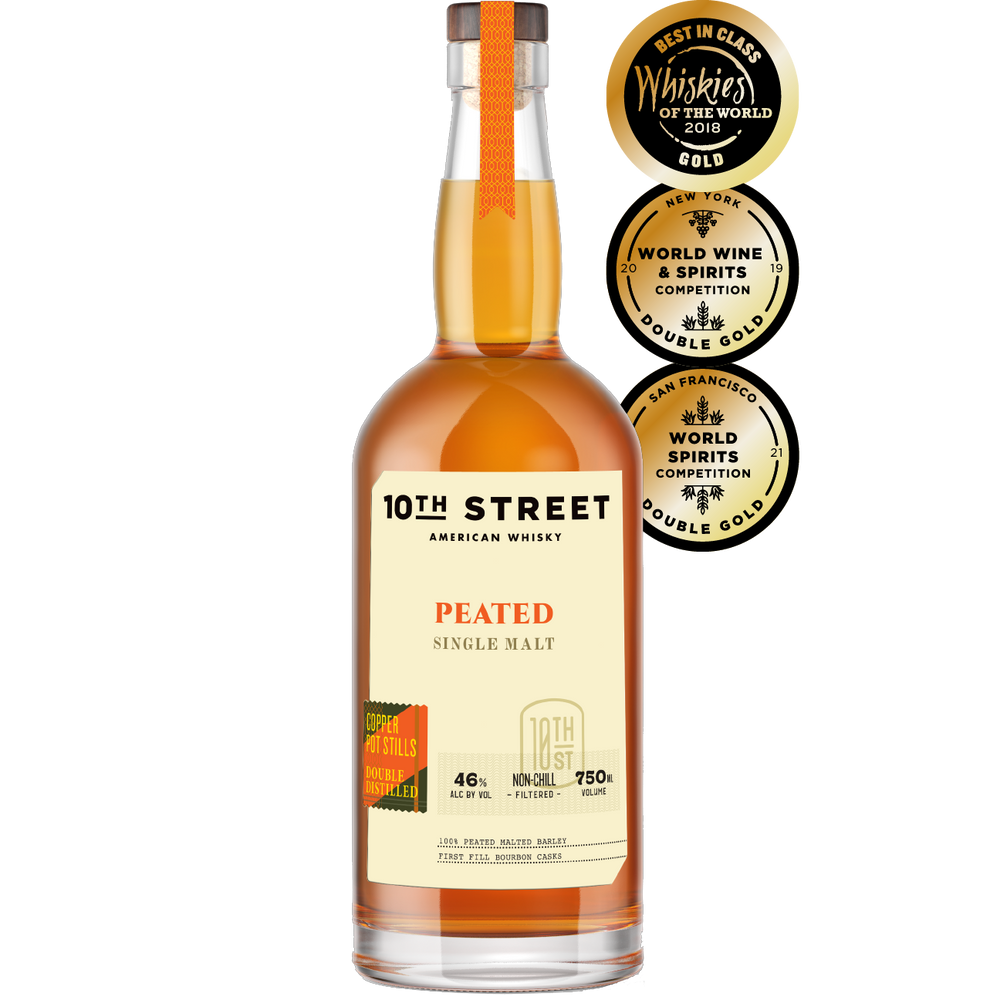 10th Street American Whiskey Peated Single Malt