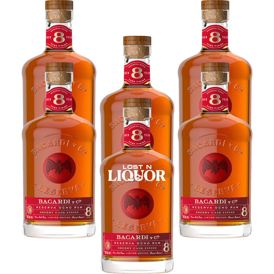 Bacardi 8 Year Sherry Cask Finish Reserva Rum – Lost N Liquor