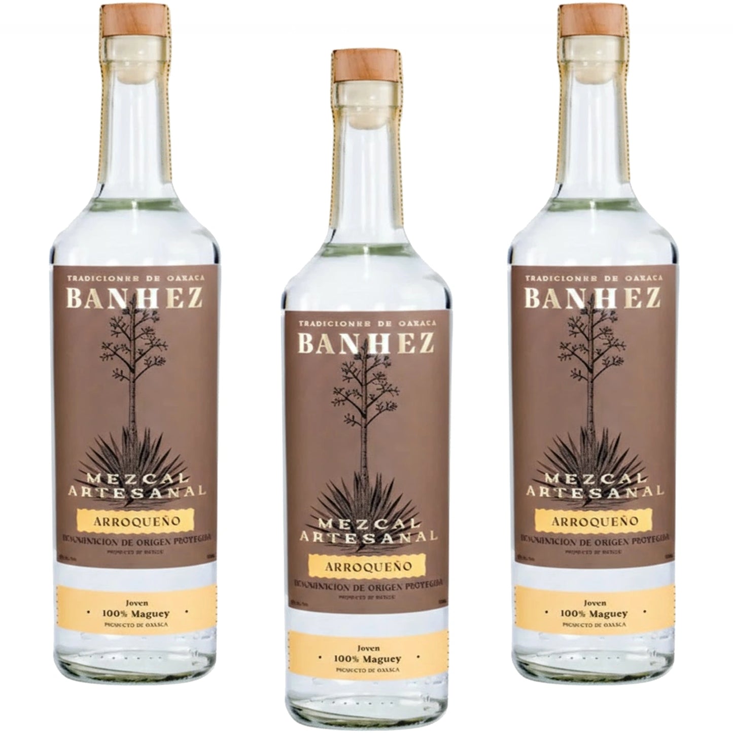 Banhez Mezcal Arroquento 3 Case Bottle Bundle