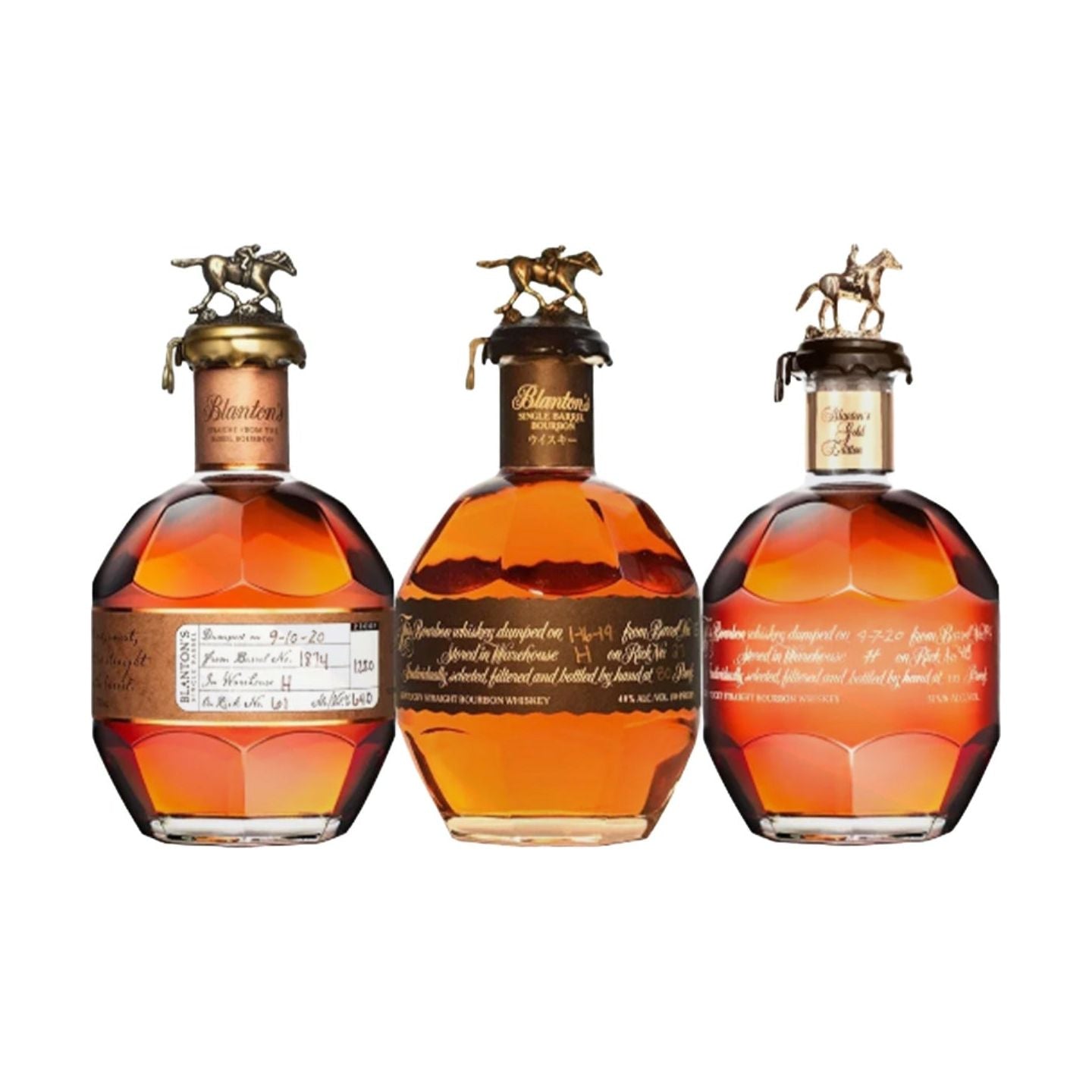 Blanton's Straight From the Barrel Bundle, Black Label, & Gold Label Bundle LostNLiquor