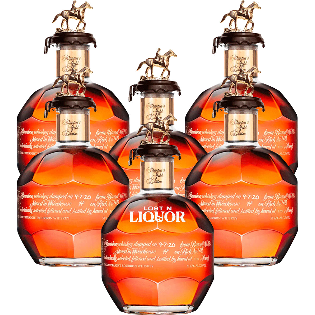 宝酒造 ブラントン ゴールド Blanton's Gold 1ケース 6本 Blanton's Gold and Straight From The Barrel Bundle – Wooden Cork