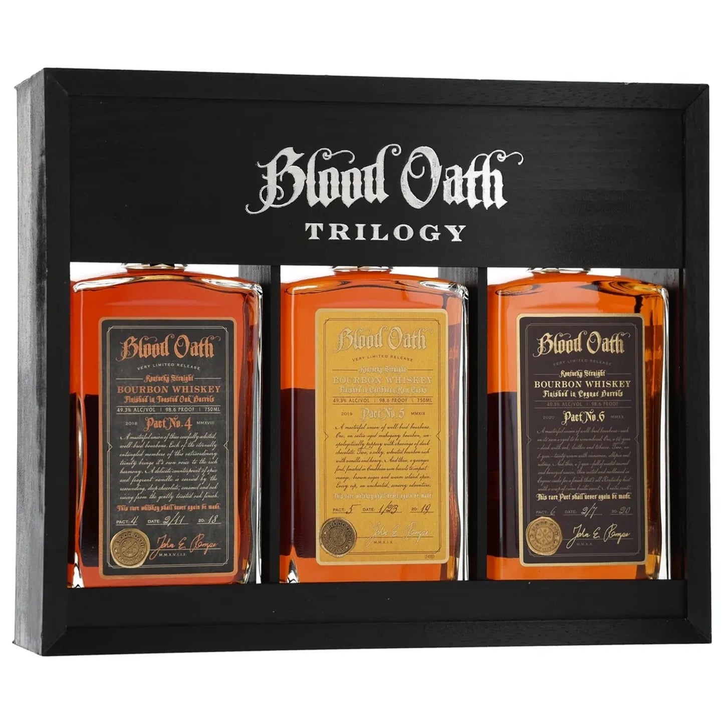 Blood Oath Trilogy Pact 4-6 Bourbon Set (3 Bottles)