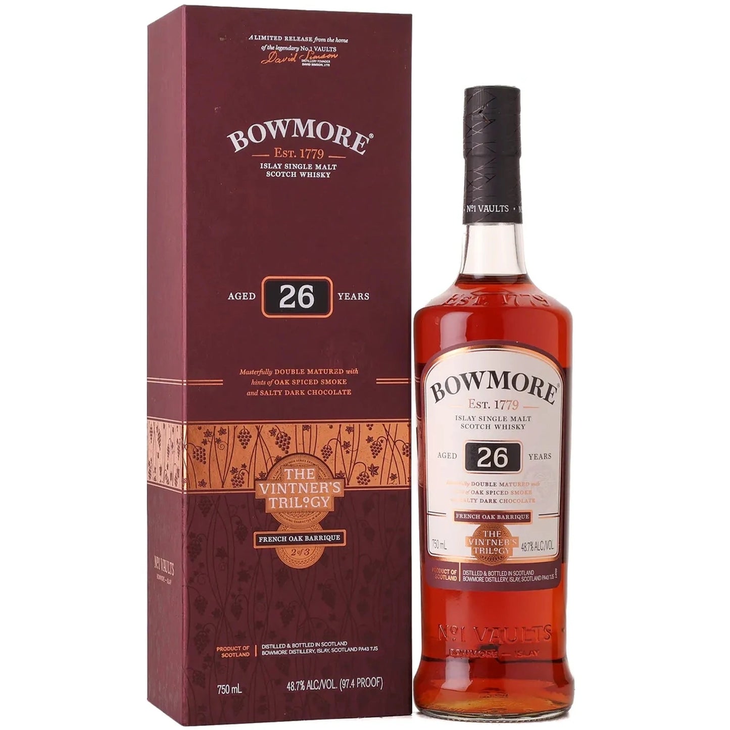 Bowmore 26 Year The Vintner's Trilogy French Oak Barrique Single Malt Scotch
