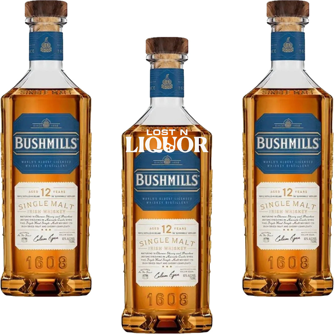 Bushmills 12 Year Old Single Malt Irish Whiskey_LostNLiquor.com