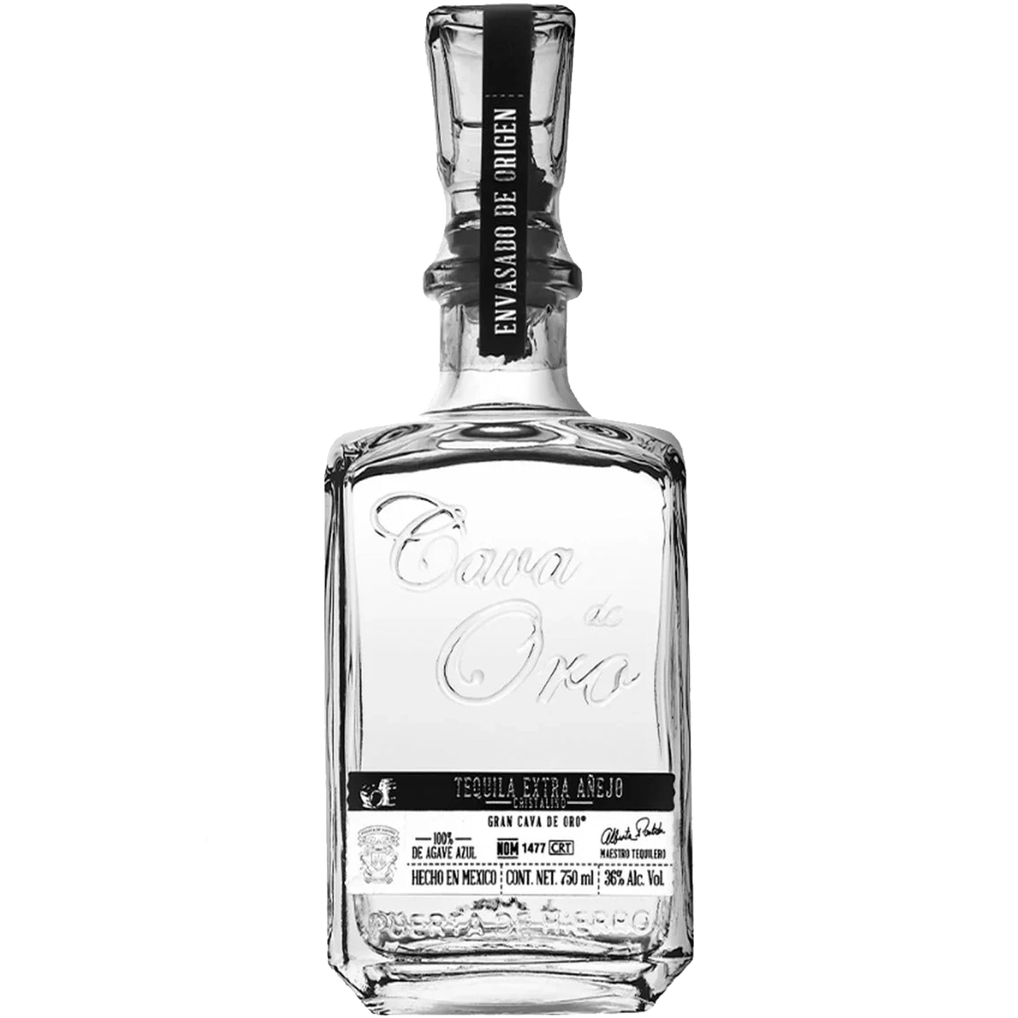 Cava De Oro Tequila Cristalino Anejo
