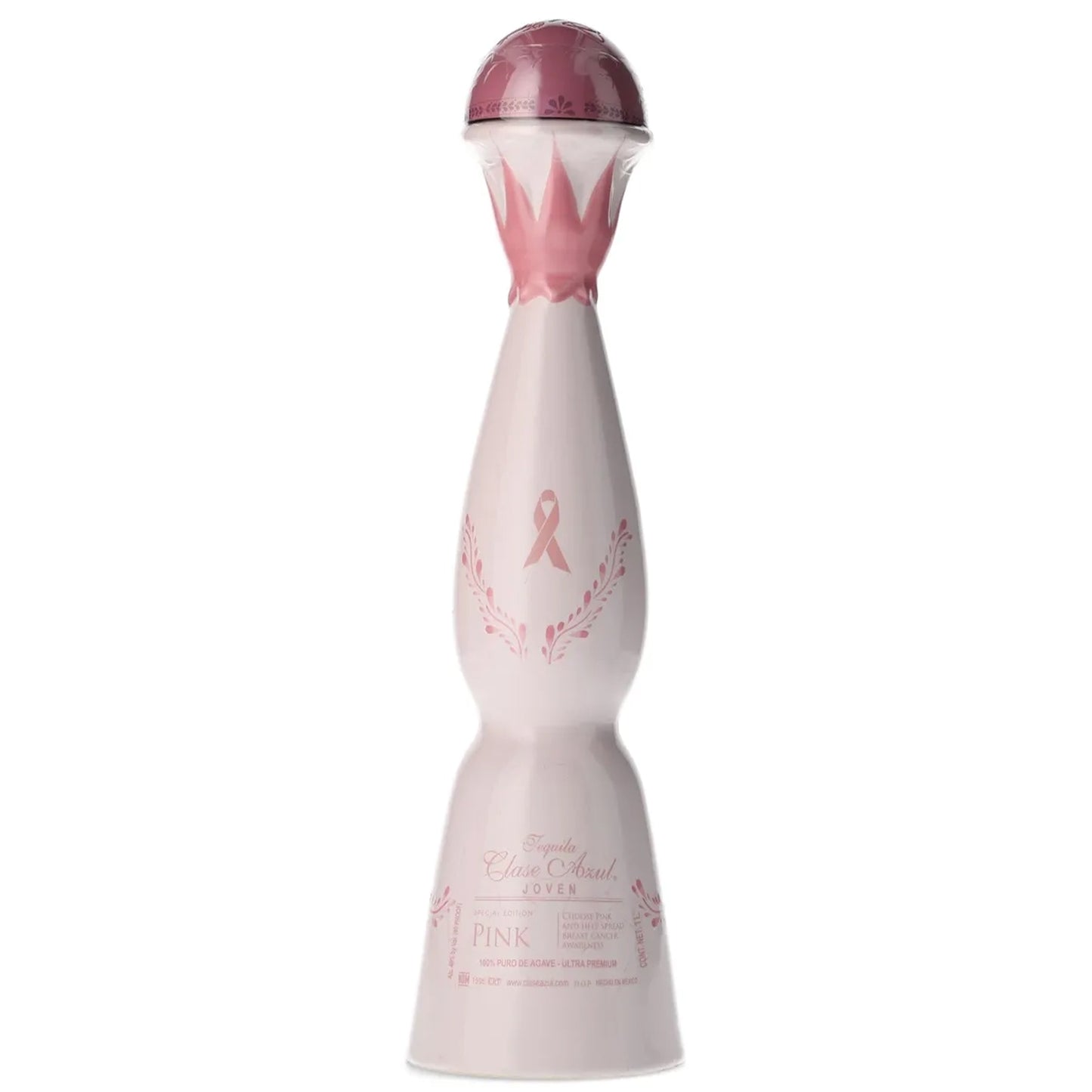 Clase Azul 'Pink' Limited Edition Joven Tequila Decanter (2018, 1 Liter) Back of Bottle