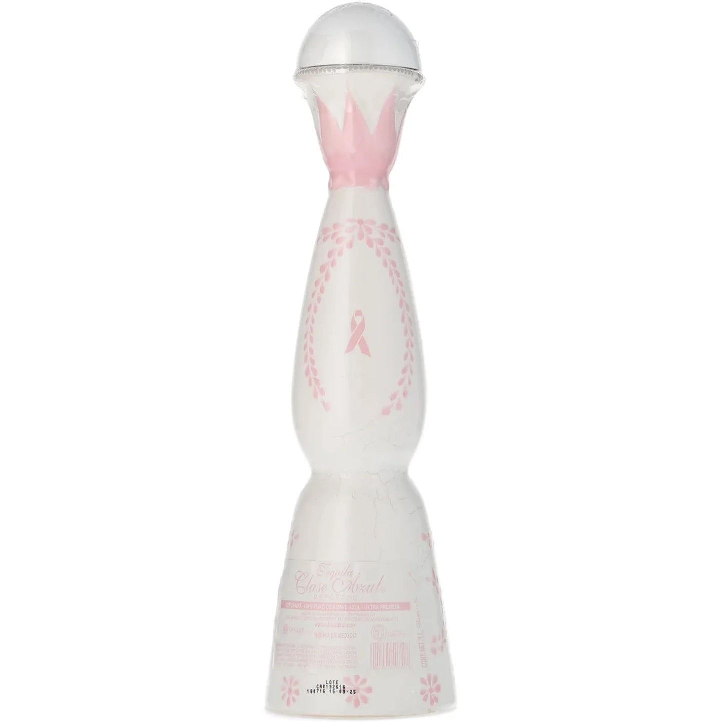 Clase Azul Pink Limited Edition Reposado Tequila Decanter (2016) Back of Bottle
