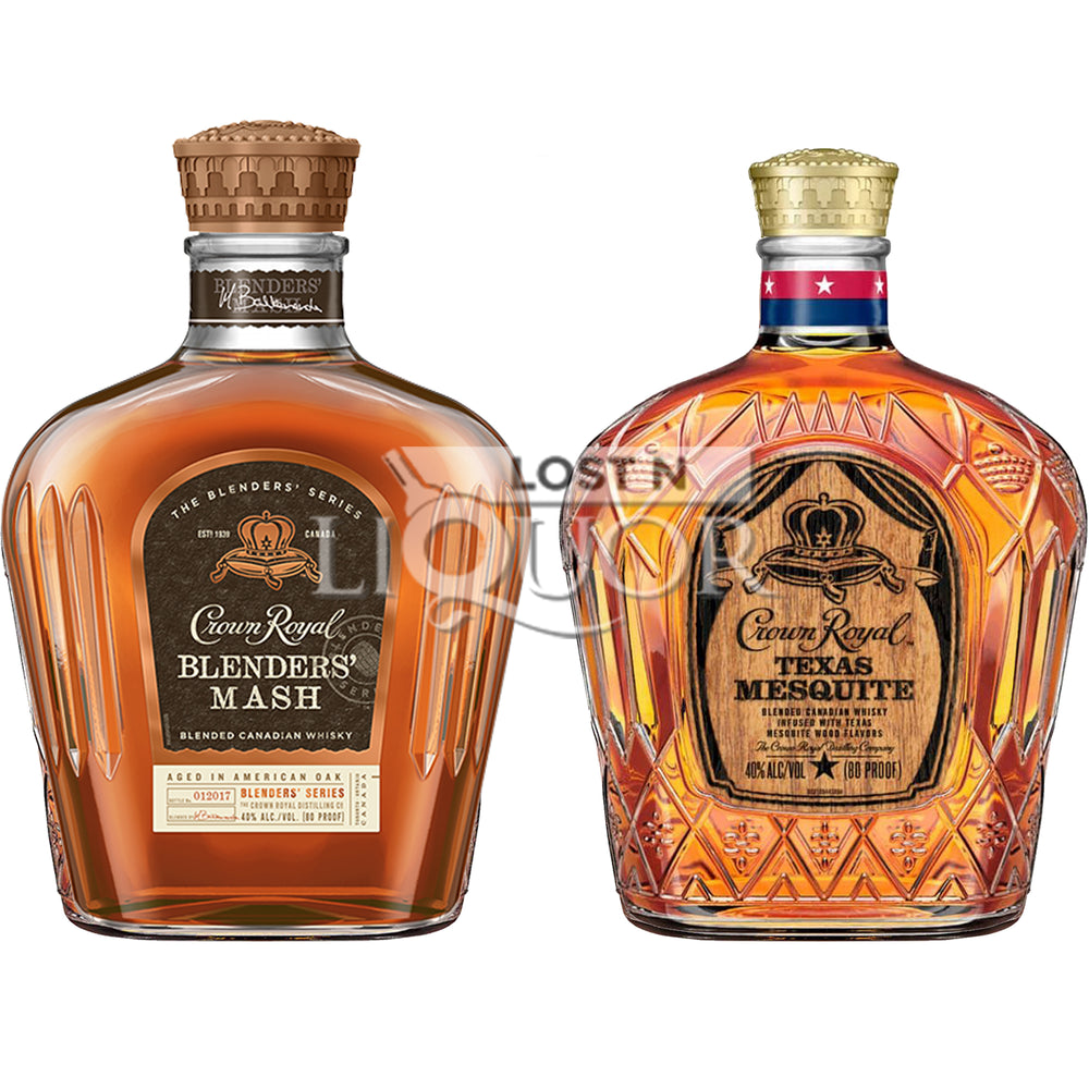 Crown Royal Blenders' Mash & Texas Mesquite Bundle_LostNLiquor.com