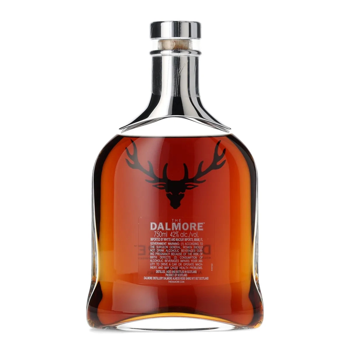 Dalmore 40 Year Single Malt Scotch back of bottle