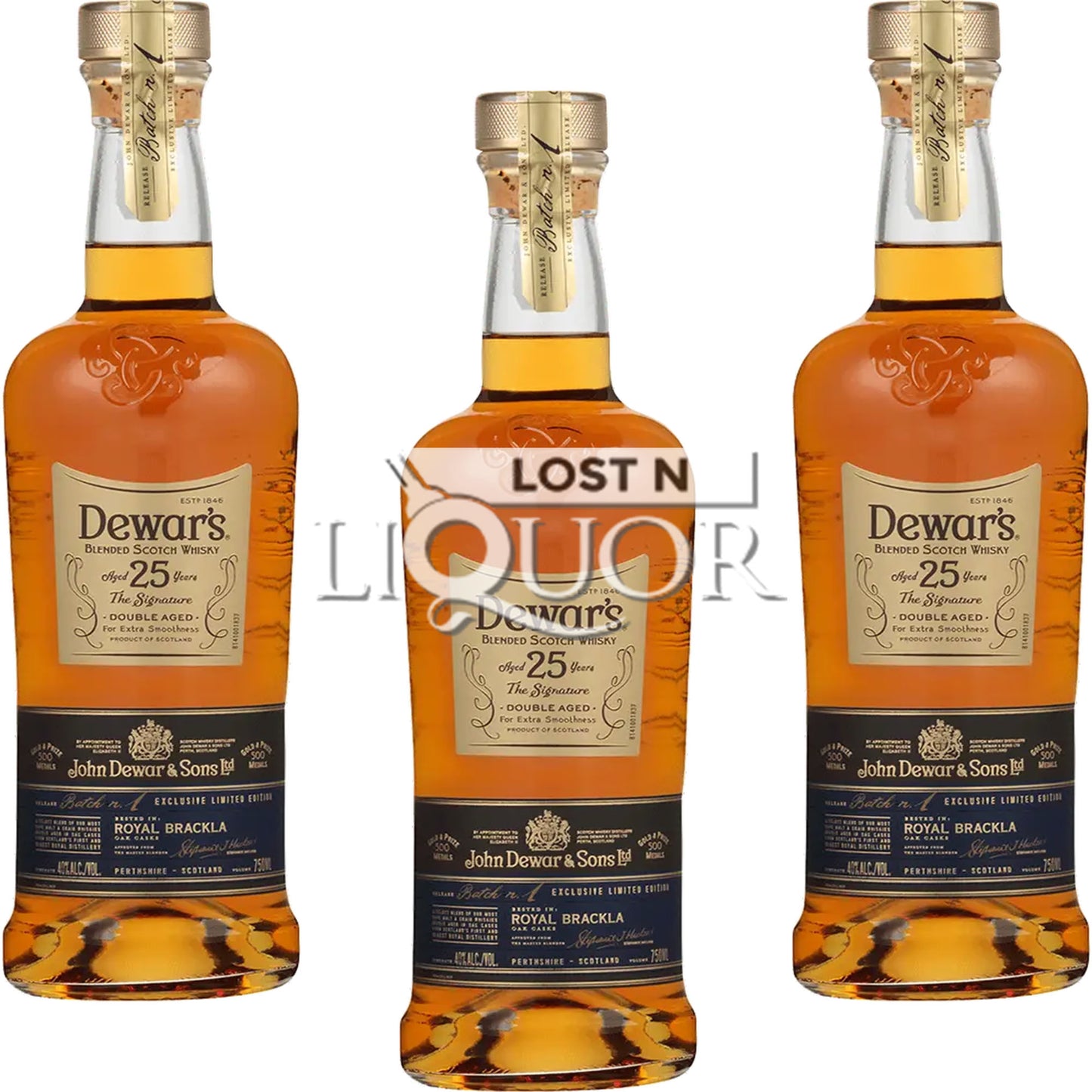 Dewar's The Signature Double Aged 25 Year Blended Scotch Whisky