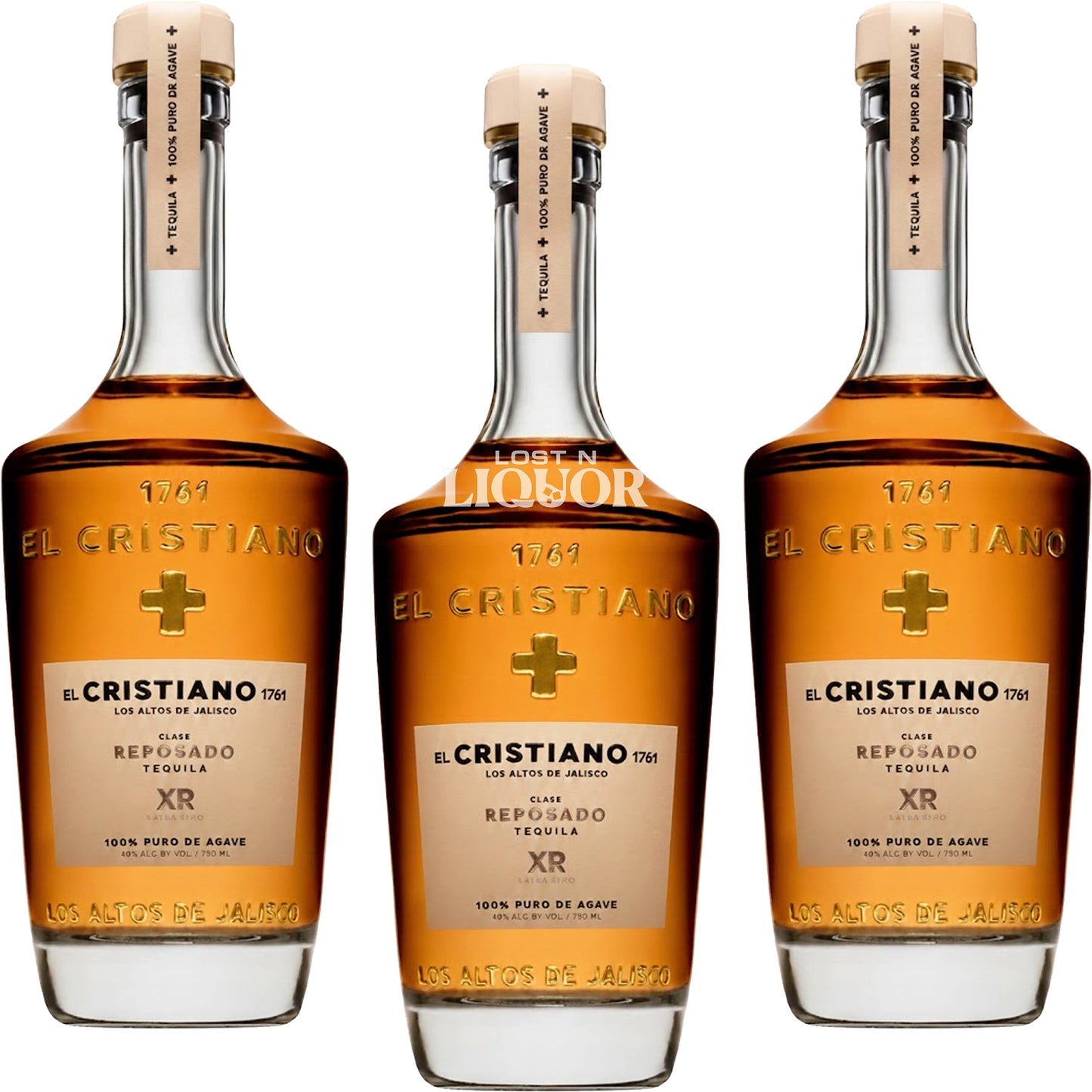 El Cristiano Tequila Extra Reposado 3 Pack Bundle