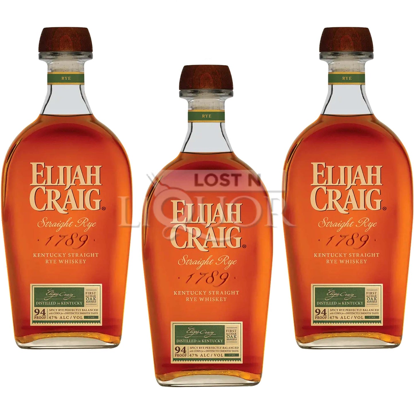 Elijah Craig Kentucky Straight Rye Whiskey_LostNLiquor.com