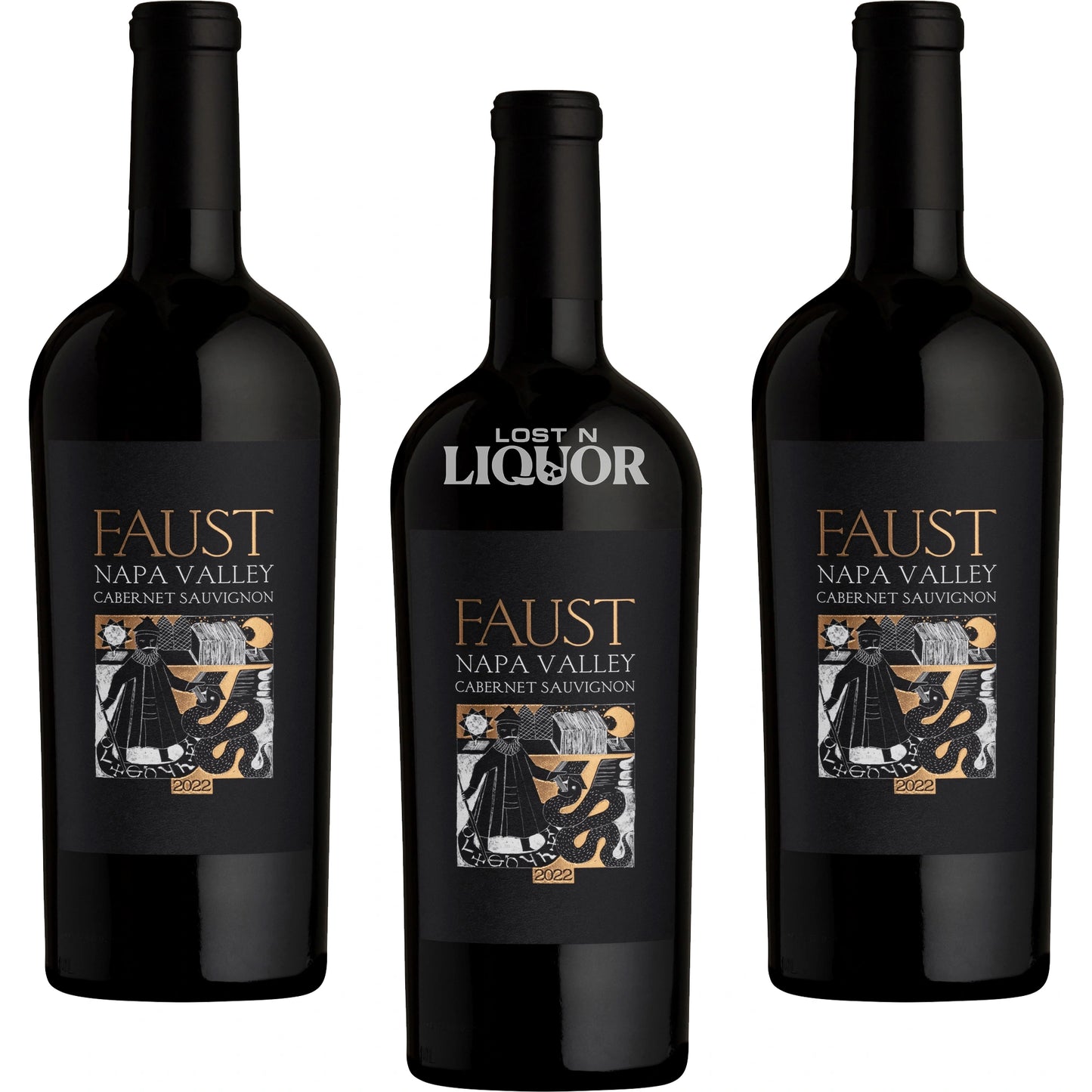 Faust Cabernet Sauvignon 2022 3 Pack Case Bundle