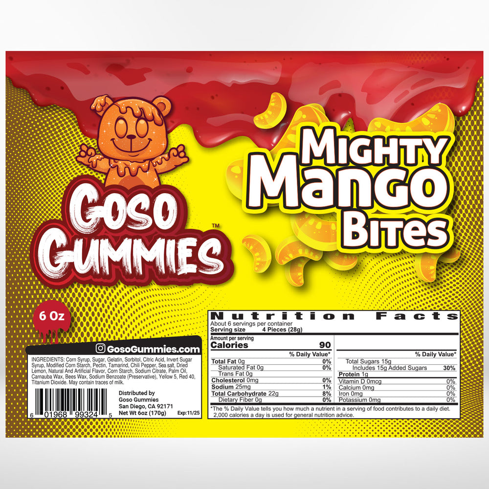 Gosogummies Mighty Mango Bites (6oz)