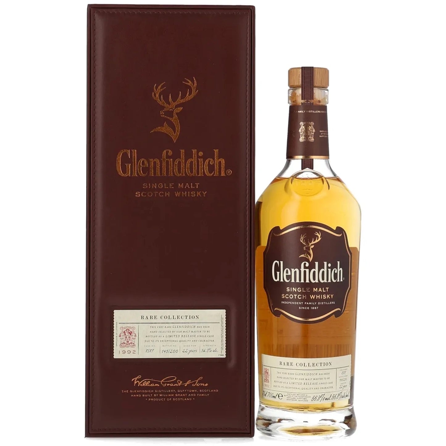 Glenfiddich 22 Year 1992 Rare Collection Single Malt Scotch (700 ml) With Box
