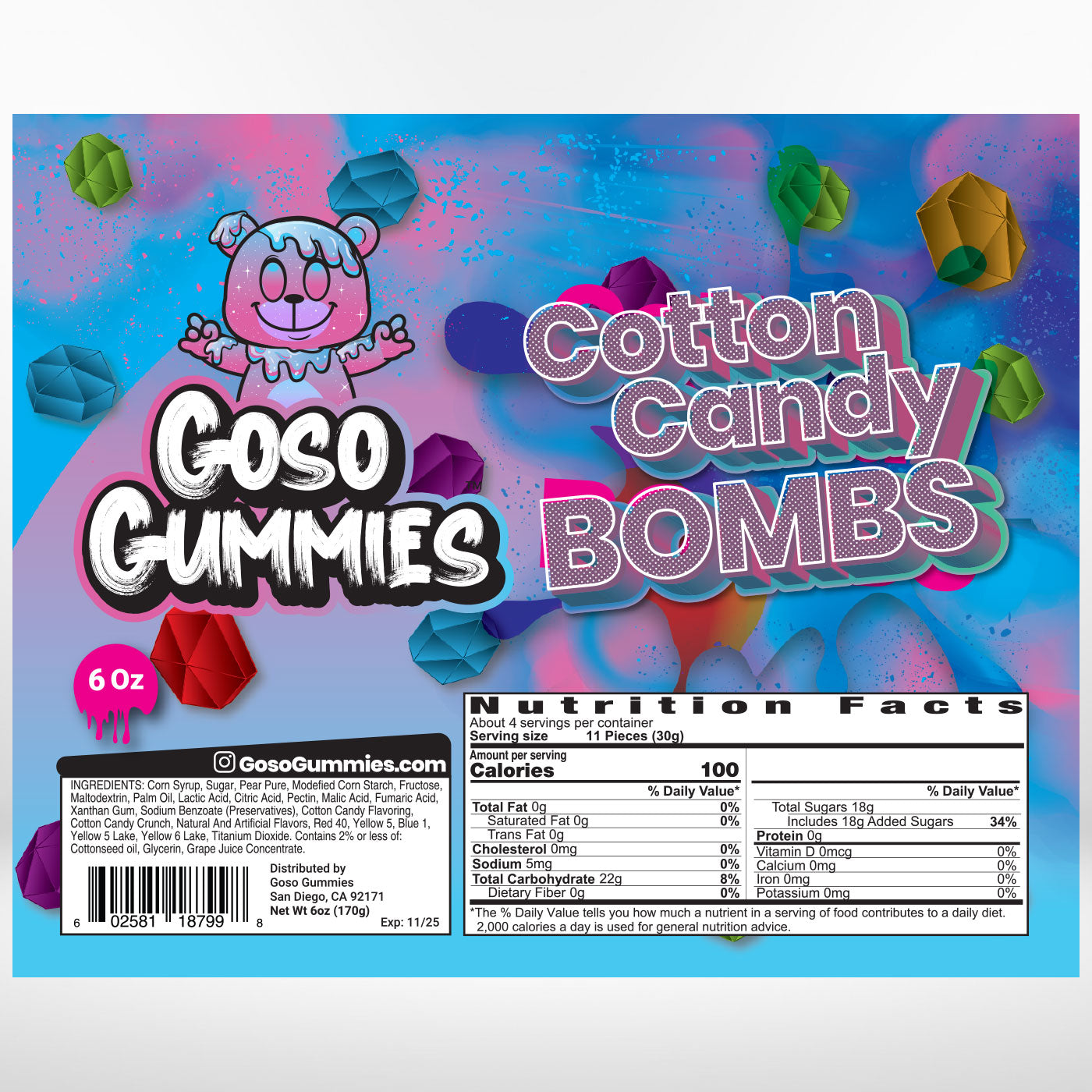 Gosogummies Cotton Candy Bombs_LostNLiquor.com