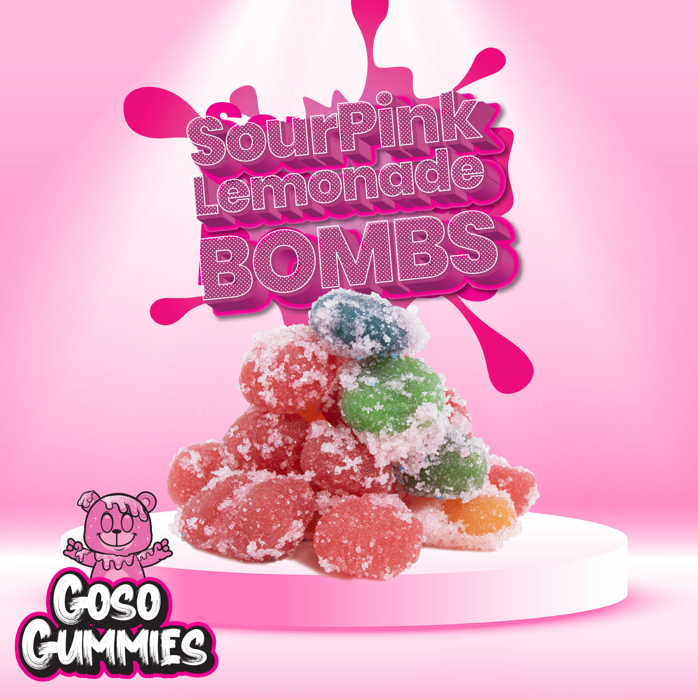 Gosogummies Gusher SourPink Lemonade Bombs (6oz) – Lost N Liquor