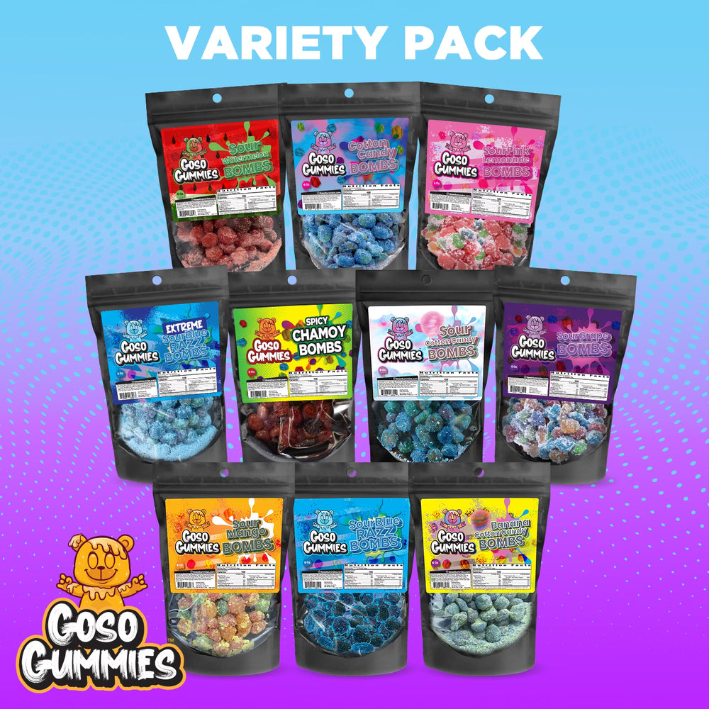 Gosogummies Gusher Variety Pack (10 Pack)_LostNLiquor.com