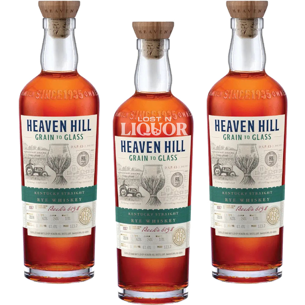 Heaven Hill Grain To Glass Rye Chinquapin Speciality Barrel 105
3 Pack Bundle